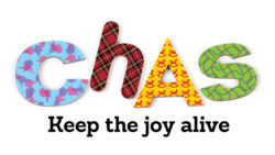 Logo identity for Children's Hospices Across Scotland (CHAS) - Keep the joy alive